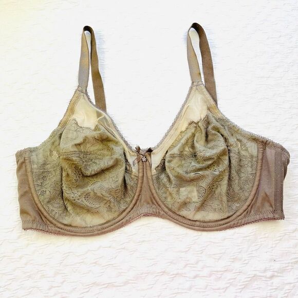 BUY 1 GET 1 FREE Wacoal 40D 855186 brown lace bra - Picture 1 of 12